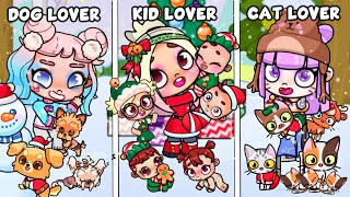 Baby Lover vs. Cat Lover vs. Dog Lover 👶🏻🐱🐶 | Avatar World Story - Christmas Update / Toca Boca