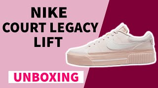 Nike Court Legacy Lift DM7590-600 Unboxing screenshot 5