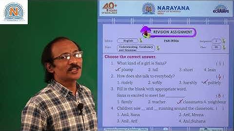 10TH AUG PAN INDIA CLASS III ENGLISH ASSIGNMENT KEY