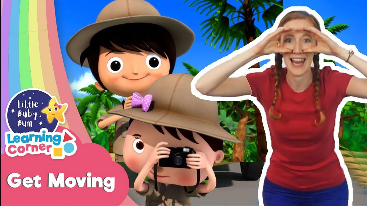 Yoga - Going on a Lion Hunt | Nursery Rhymes with Subtitles - YouTube