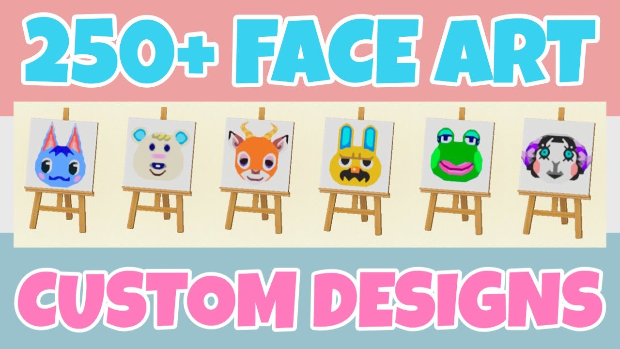 Download Top 250+ New/Updated Villager's Face Art Custom Designs In Animal Crossing New Horizons, Design Code