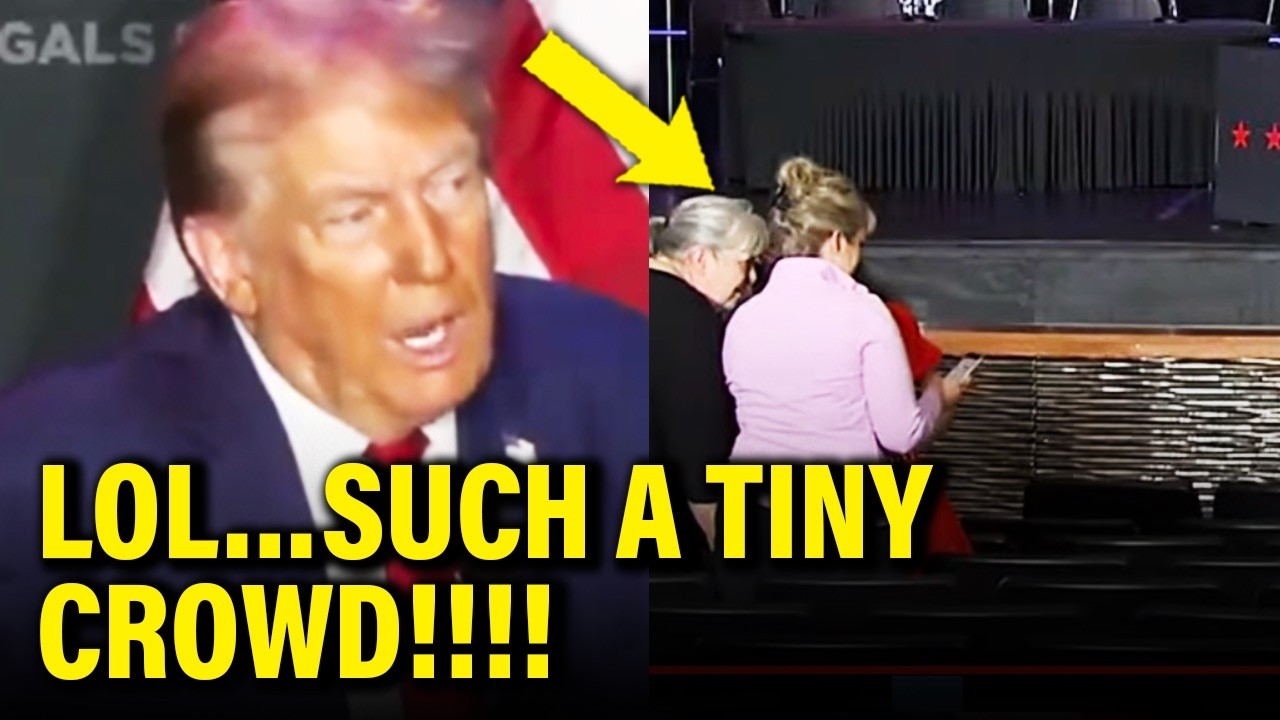 Trump LOSES HIS MIND in front of TINY CROWD in WI Speech