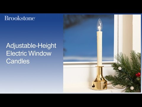 Adjustable Height Electric Window Candles Youtube