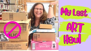 1hr Long Huge Art Haul! It's My Last Art Haul Video!