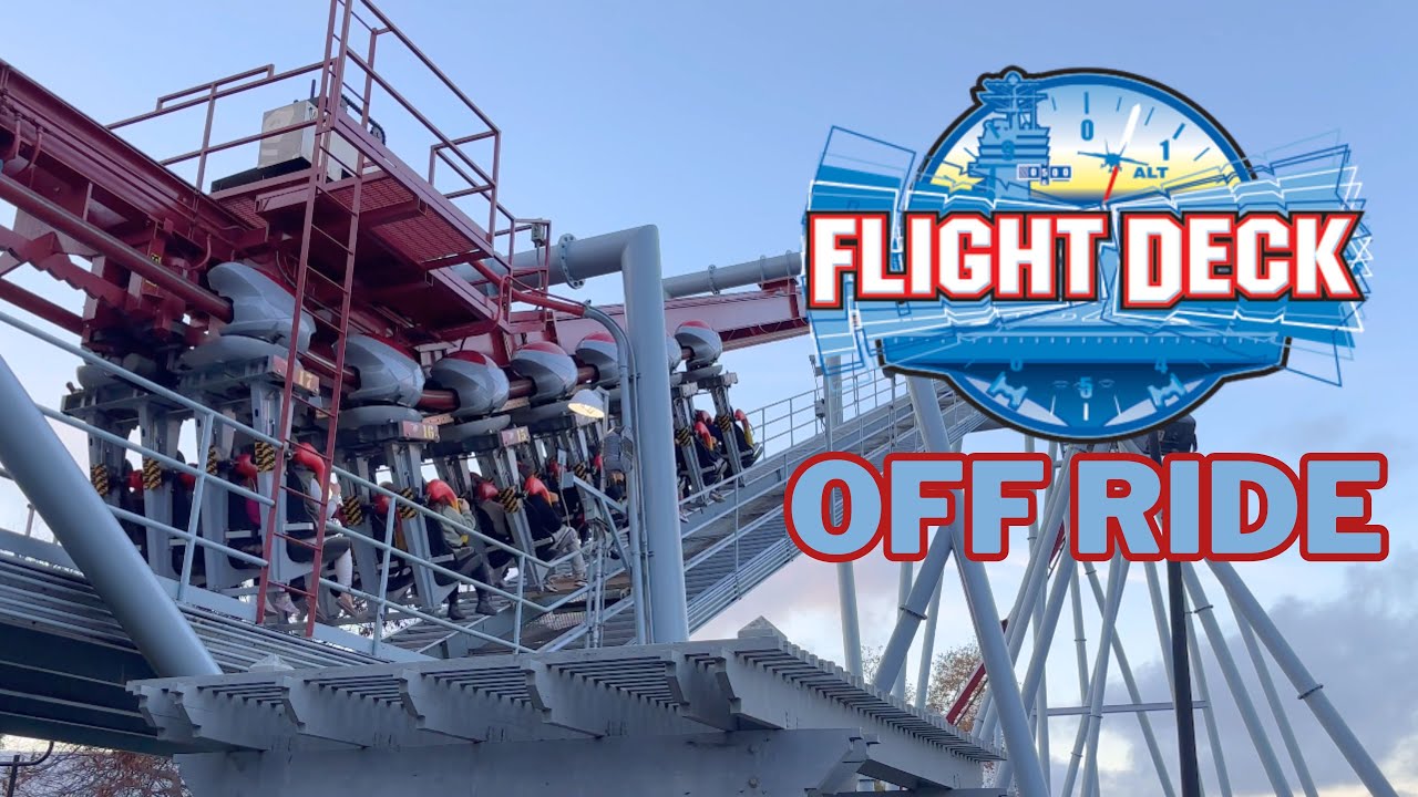 Flight Deck - California's Great America - 4K 60FPS Off Ride (Non Copyright)