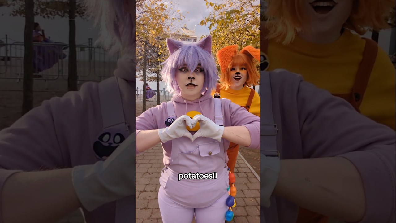 THE golden retriever x black cat ship @sol.cosplays #poppyplaytime #ppt #cosplay #dogday #catnap