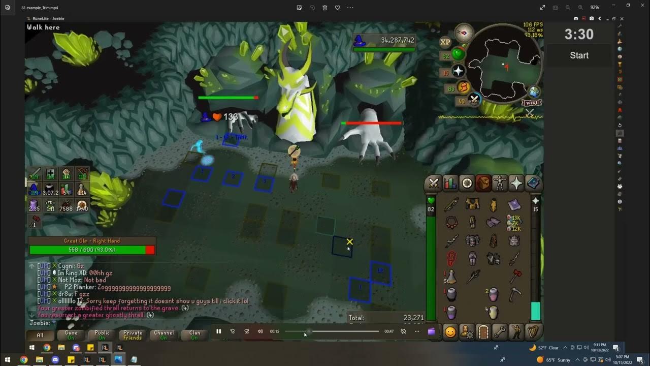 OSRS Solo CoX / Tumeken's Shadow Mage Hand 120 & 81 YouTube