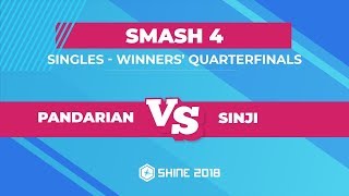 Pandarian Vs Sinji - Smash 4 Singles Winners Semifinals - Shine 2018