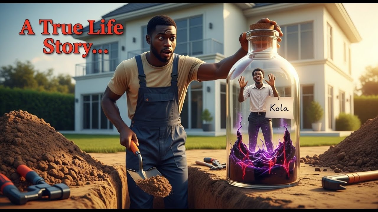 Сантехник нашел бутылку на заднем дворе своего клиента, внутри которой оказался запертый человек ...