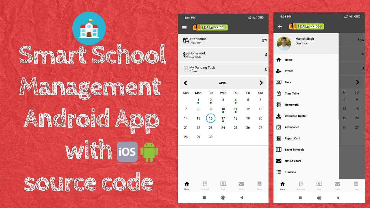 Admin Panel with Source code || How to Make Smart School Management
