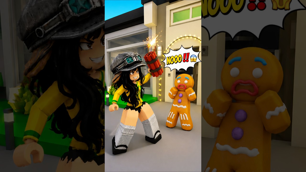 CHICA FEA VA EXPLOTAR MI CASA en ROBLOX 😱 #roblox #brookhaven #robloxbrookhaven