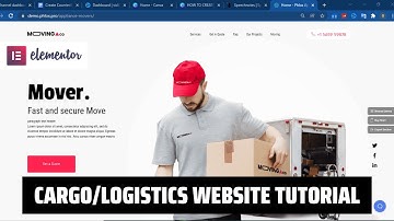 How to Make Logistics/Courier Company website using Elementor? Cargo website WordPress Tutorial 2024