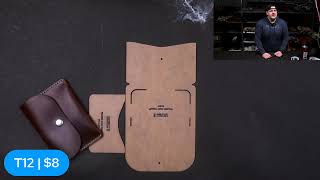 DLS Folded Snap Wallet - Acrylic & Digital Template