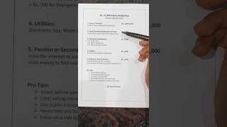 Salary planning for Rs.15,000#rajeevfinance #salaryplan#budgeting#finance#tax#newscheme