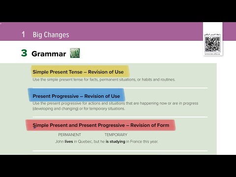 لغة انجيلزية اول ثانوي الترم الاول شرح قاعدة Simple Present Tense Revision Of Use 