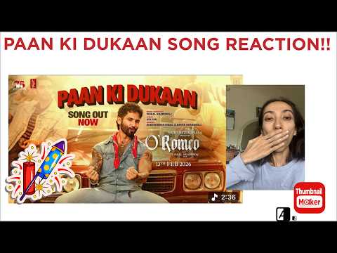 AMERICAN REACTION TO PAAN KI DUKAAN SONG! SHAHID KAPOOR | DISHA PATANI | O'ROMEO