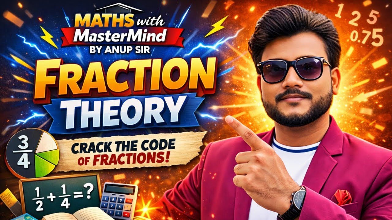 Fraction(भिन्न) Chapter...All Theory For All Class Analysis by Anup Patel maths with mastermind💥