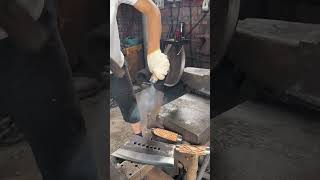 #Traditional Blacksmithing Craftsmanship# Hand-Forged Bone Chopping Knife