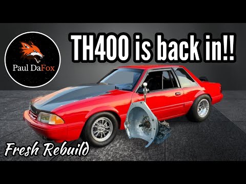Turbo FOXBODY Mustang w/Fresh Rebuilt TH400 back in // Paul Silva Performance🏁