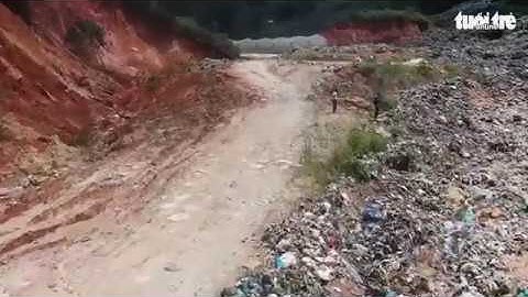 Flycam toàn cảnh suối rác 