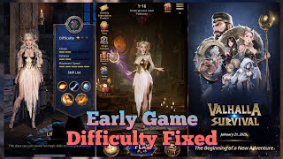 Early Game "Difficulty Fixed" today, Lif the Sorceress Elf Gameplay - Valhalla Survival screenshot 5