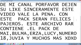 El Pack De Juvia,Erza,Lucy,Bulma,Kale,Numero 18,Mai, Y Vados