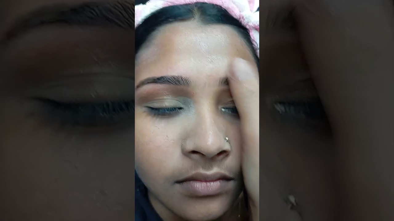 round shape eyebrow threading