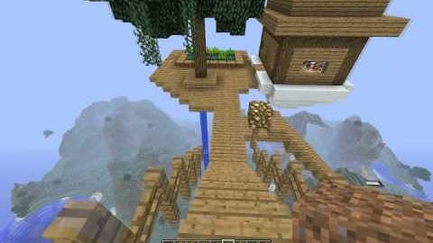 Minecraft giant zipper elevator WITH HIGHER WORLDS!!