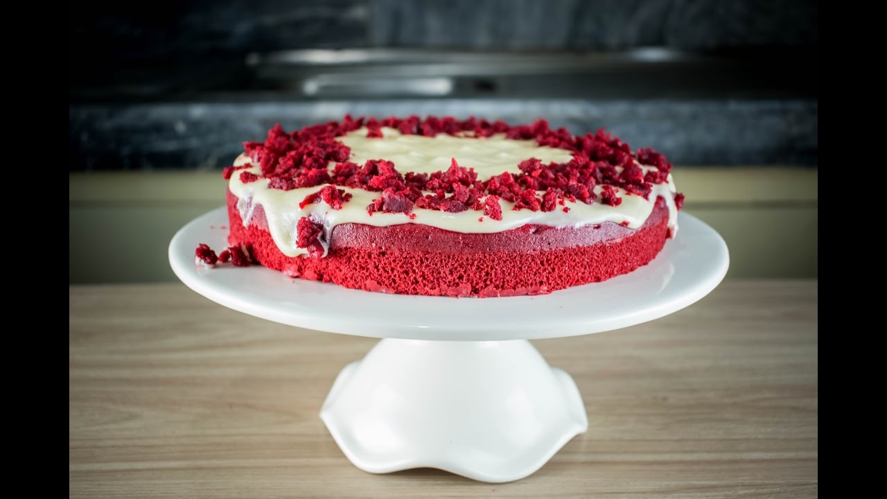 No Bake Red Velvet Cake (using Pancake Mix) with Yogurt Frosting | No Bake Recipe