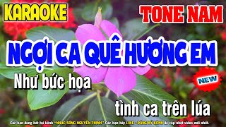 Karaoke Ngợi Ca Quê hương Em Tone Nam Nhạc Sống | Nhạc Sống Nguyễn Thịnh