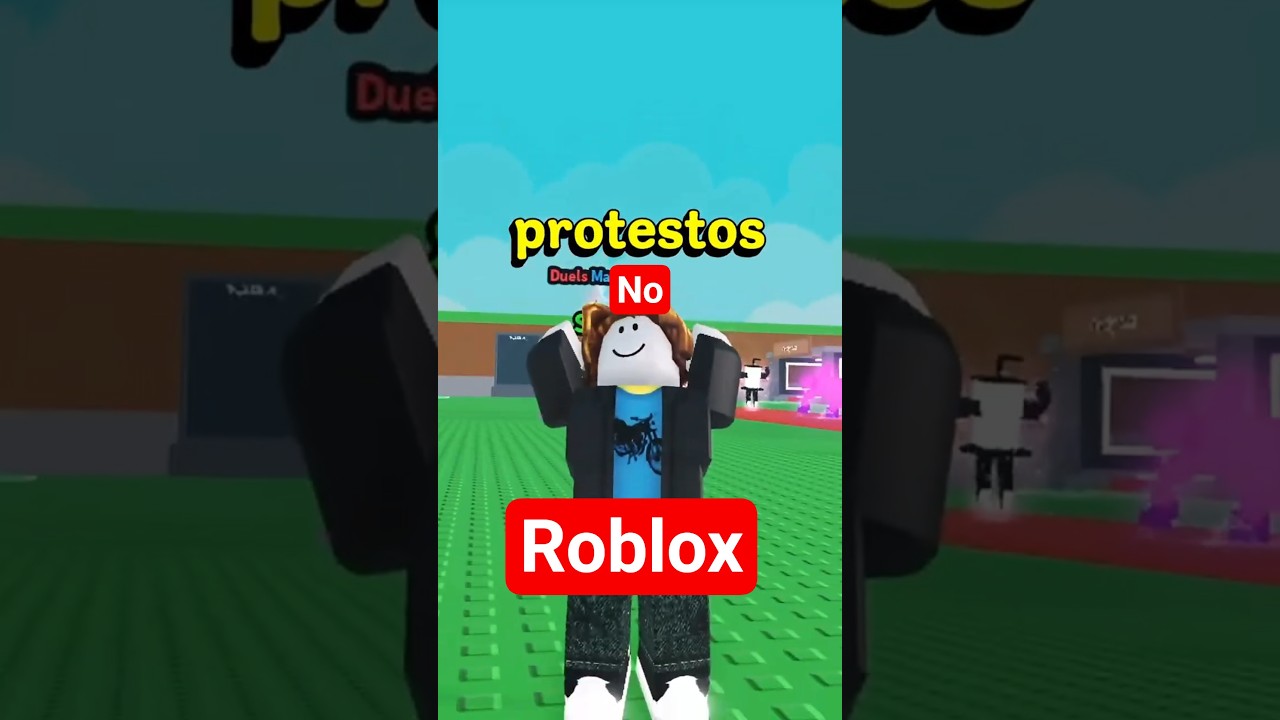 ESTÃO PROTESTANDO NO ROBLOX !