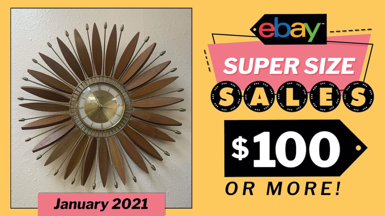eBay SuperSize Sales $100 January 2021