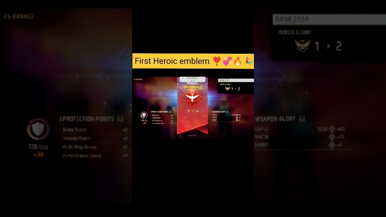 First Heroic emblem ❣️