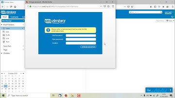 How to reset password on Zimbra webclient