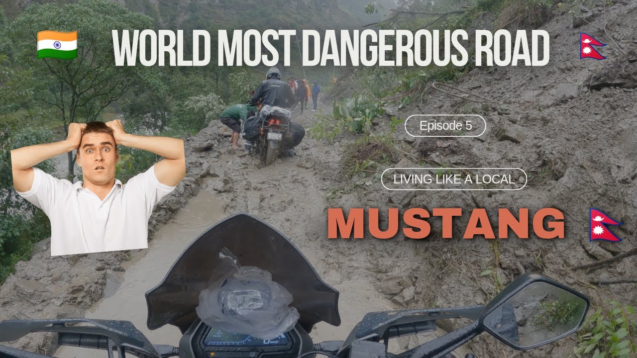 Heart-Stopping 😨 Adventure: World's Riskiest Road in Nepal Mustang Exploring city 