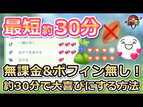 ポケモン 相棒 なでる