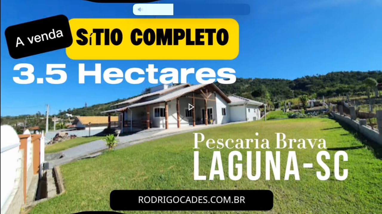 Sítio 3.5 Hectares _ Conforto & Qualidade de Vida _ Laguna-SC