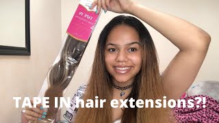 I tried TAPE IN HAIR EXTENSIONS from SassinaHair | Tawana