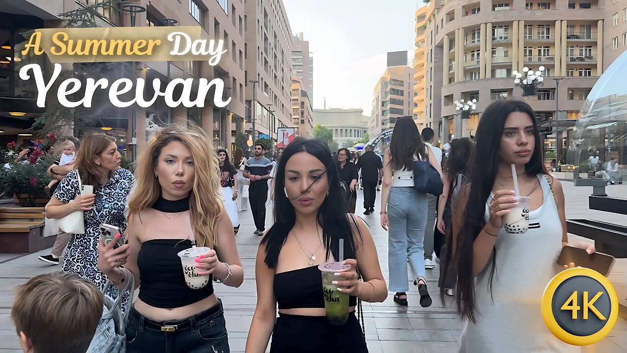 [4K] You Can Feel the Summer in These Streets | Walking Tour Through the Sunniest Hours of Yerevan