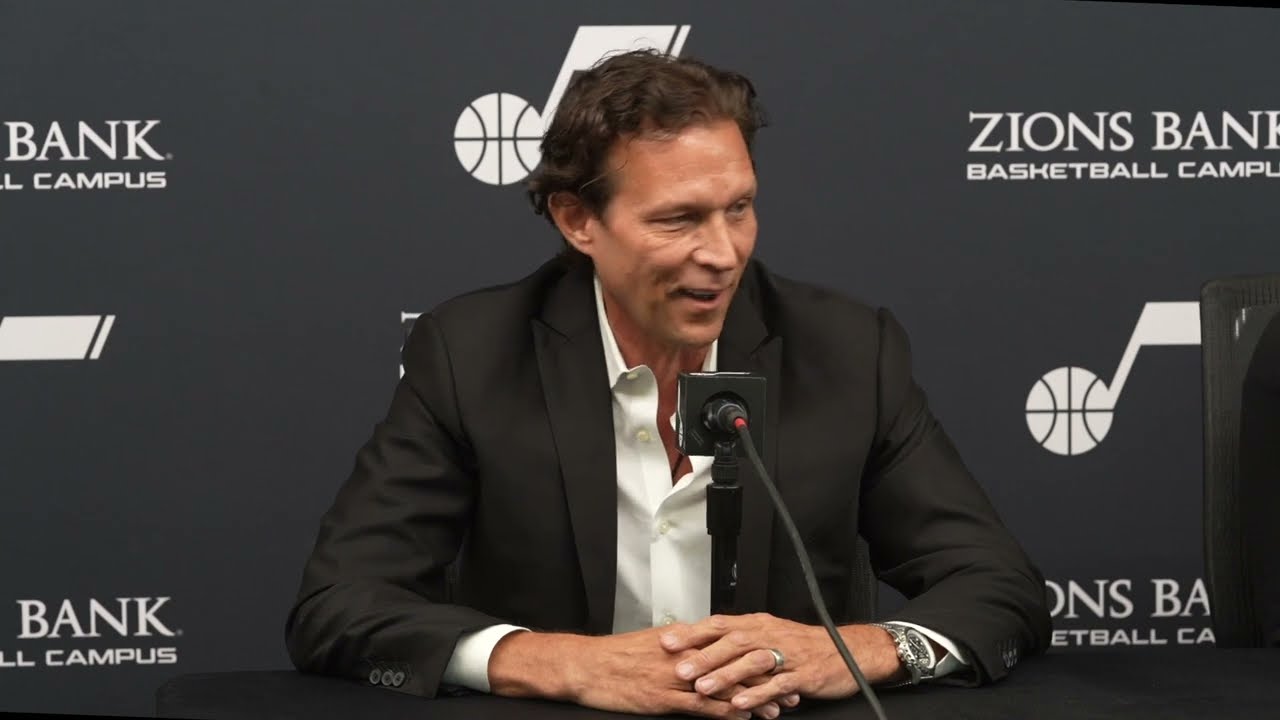 Utah Jazz head coach Quin Snyder press conference with Danny Ainge