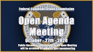 Open Commission Meeting - October 2020