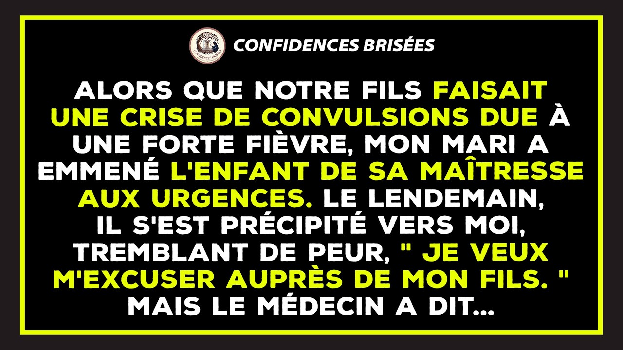 Le soir où la fièvre de mon fils de huit mois est montée à 39,6, je l'ai serré contre moi dans les urgences et j'ai envoyé six SMS à mon mari. Il n'a répondu à aucun. Vingt-six minutes plus tard,...