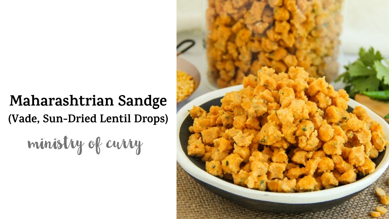 Traditional Maharashtrian Sandge (Vade, Sun-Dried Lentil Drops)