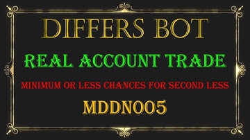 Differs Binary Bot - Change Next Digit Prediction Strategy Volatility 100 Loss Martingale