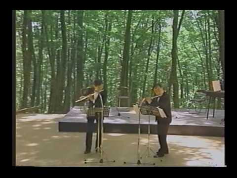 W.F.Bach: Duet for Two Flutes (Kazumi Sato with Takashi Tamura)