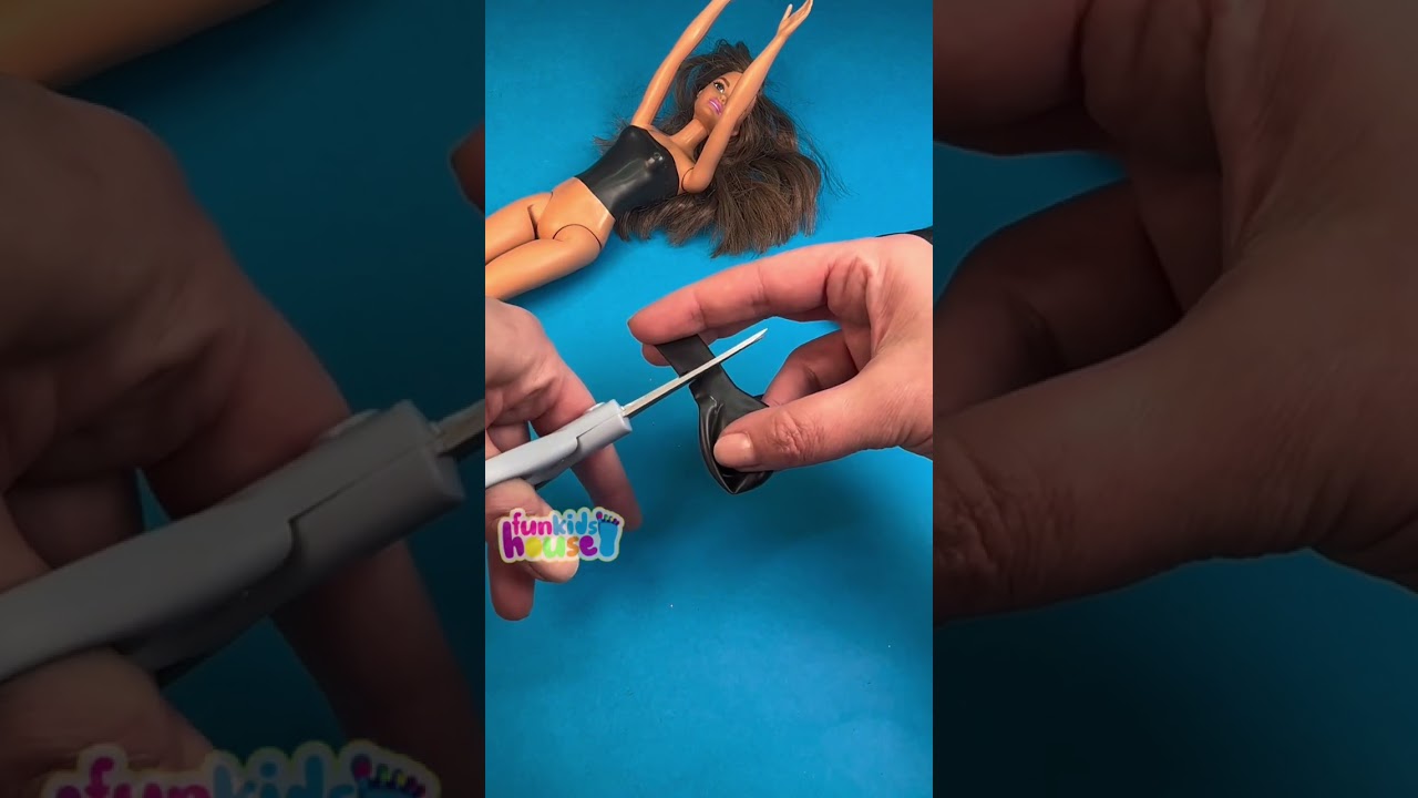 Easy Barbie Clothes with Balloons Top and Skirt DIY 