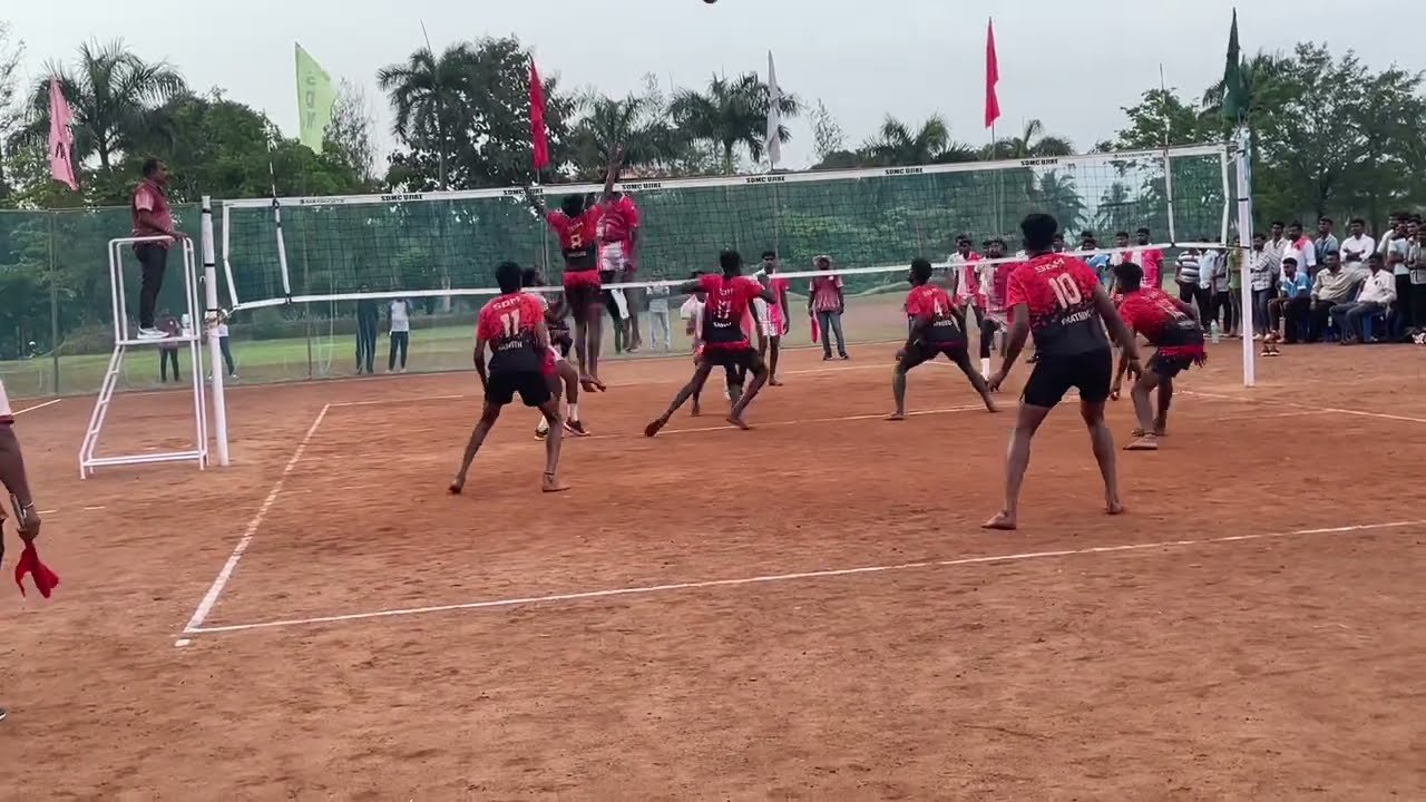 Final set-4 🔥|| Alvas winning moment 🏆 big fight mangalore-udupi inter zone volleyball tournament 
