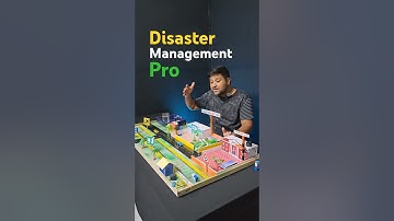 Disaster management science exhibition working model