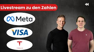 Quartalszahlen Live bei Meta Aktie ! Außerdem Tesla, VISA uvm.