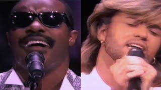 Stevie Wonder & George Michael live-Love's In Need Of Love Today-Apollo